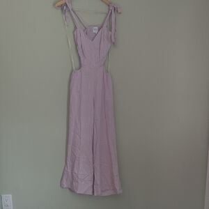 Misa Los Angeles Lavender Sleeveless Jumpsuit XS